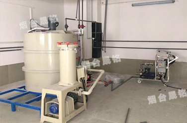 鹽酸灌裝案例：化學鍍（dù）鎳劑（jì）脫模劑定（dìng）量分裝設備