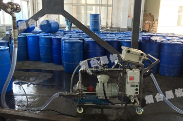 鹽酸（suān）灌（guàn）裝（zhuāng）案例：江蘇溴素係列自動計量分裝